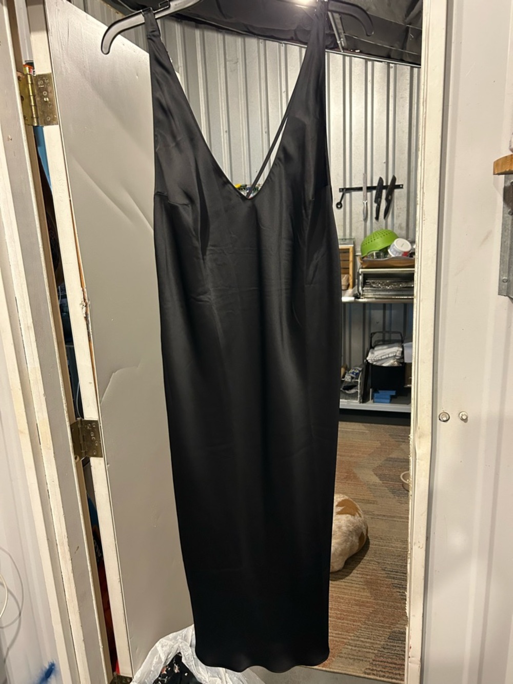 Victoria's Secret Black Slip Dress with adjustable straps